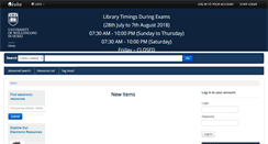 Desktop Screenshot of library.uowdubai.ac.ae