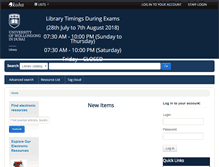 Tablet Screenshot of library.uowdubai.ac.ae